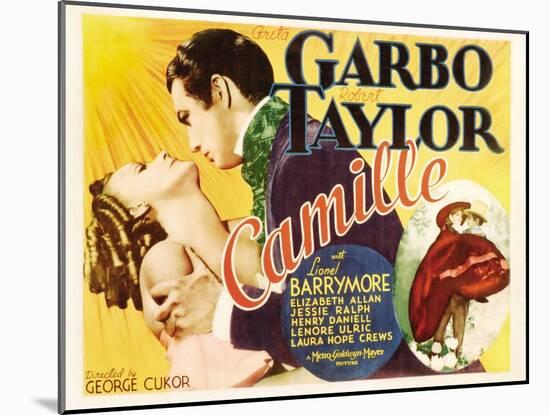 Camille, Greta Garbo, Robert Taylor, Greta Garbo, Robert Taylor, 1936-null-Mounted Art Print