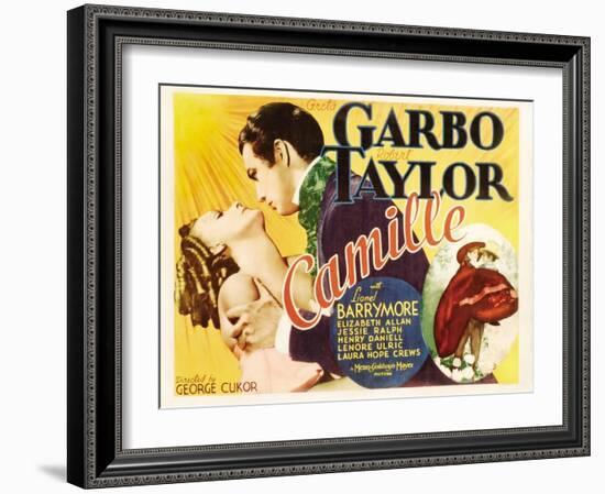 Camille, Greta Garbo, Robert Taylor, Greta Garbo, Robert Taylor, 1936-null-Framed Art Print