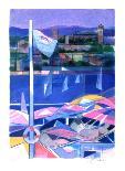 Cote d'Azur - le Port de Nice-Camille Hilaire-Framed Collectable Print