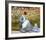 Camille Monet & Child in Artists Garden-Claude Monet-Framed Art Print