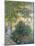 Camille Monet in the Garden at Argenteuil, 1876-Claude Monet-Mounted Premium Giclee Print