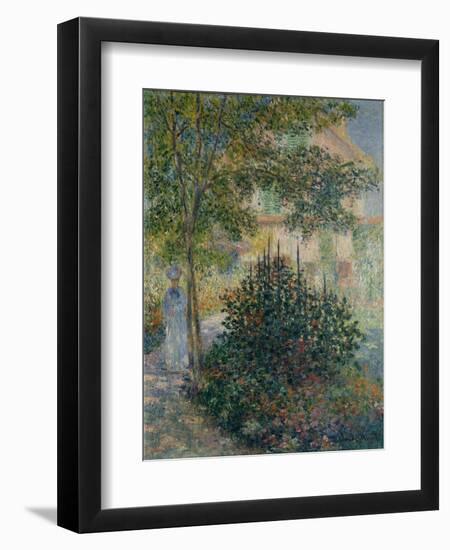 Camille Monet in the Garden at Argenteuil, 1876-Claude Monet-Framed Giclee Print