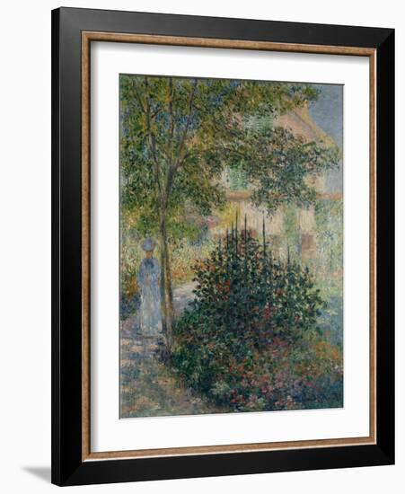 Camille Monet in the Garden at Argenteuil, 1876-Claude Monet-Framed Giclee Print