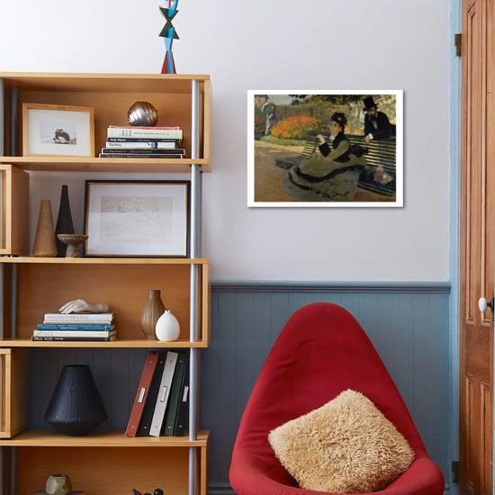 Camille Monet On A Garden Bench Giclee Print By Claude Monet Art Com