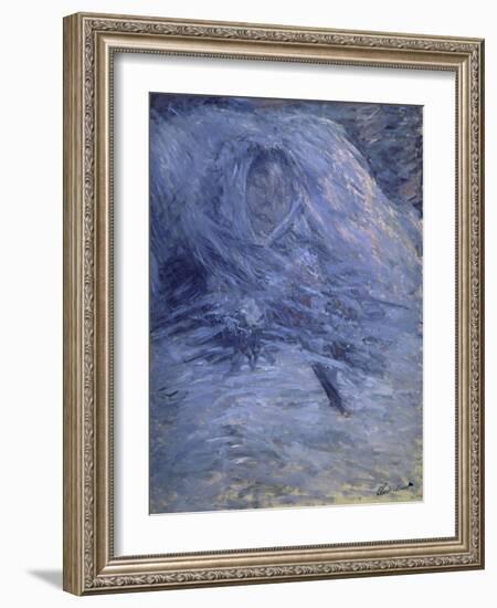 Camille Monet on Her Death Bed-Claude Monet-Framed Giclee Print