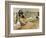 Camille [Monet] on the Beach, Trouville-Claude Monet-Framed Giclee Print