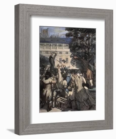 Camille Moulin at the Royal Palace-Honore Daumier-Framed Giclee Print