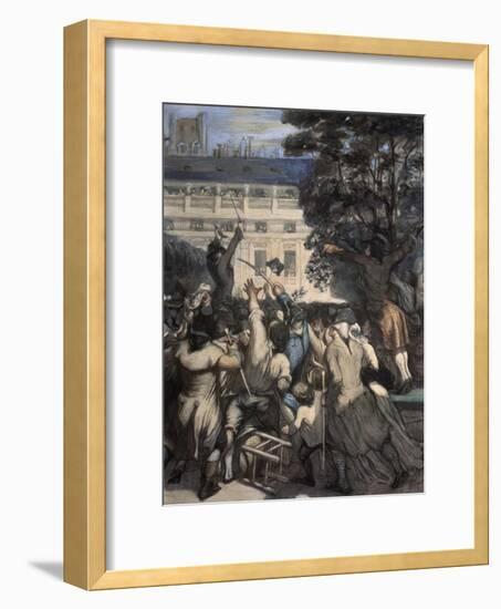 Camille Moulin at the Royal Palace-Honore Daumier-Framed Giclee Print