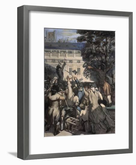 Camille Moulin at the Royal Palace-Honore Daumier-Framed Giclee Print