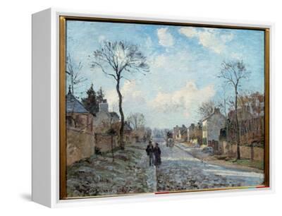 Camille Pissarro、LA GRAND'ROUTE, LOUVECI La Route De Louveciennes Painting by Camille Pissarro (1830