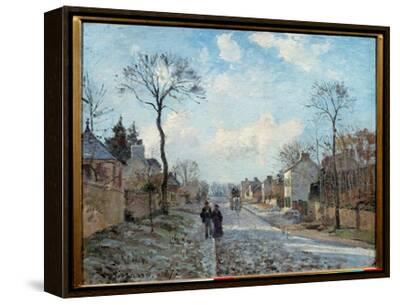 Camille Pissarro、LA GRAND'ROUTE, LOUVECI La Route De Louveciennes Painting by Camille Pissarro (1830
