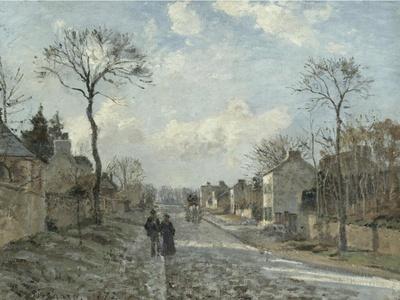 Camille Pissarro、LA GRAND'ROUTE, LOUVECI La Route de Louveciennes - Camille Pissarro | Musée d'Orsay