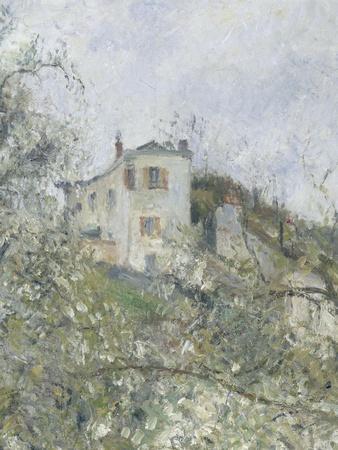 絵画 Camille Pissarro Printemps, Pruniers en Fichier:Camille Pissarro, Kitchen Garden with Trees in