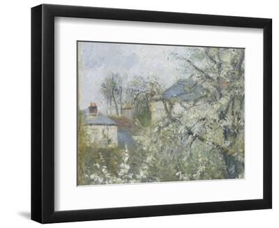 絵画 Camille Pissarro Printemps, Pruniers en Fichier:Camille Pissarro, Kitchen Garden with Trees in