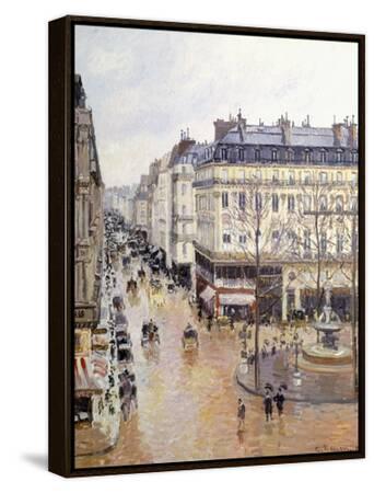 Rue Saint Honore, Afternoon, Rain Effect Giclee Print - Camille