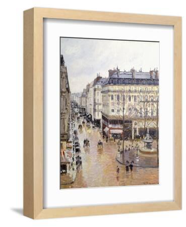 Rue Saint Honore, Afternoon, Rain Effect Giclee Print - Camille