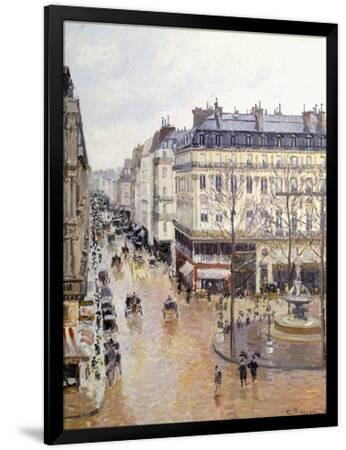 Rue Saint Honore, Afternoon, Rain Effect Giclee Print - Camille