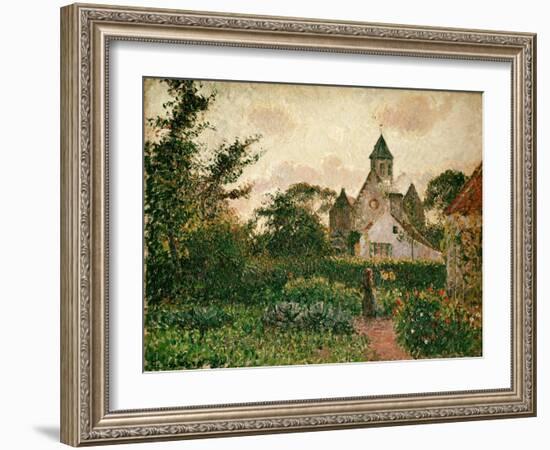 Camille Pissarro / The Church in Knocke, 1894-Camille Pissarro-Framed Giclee Print