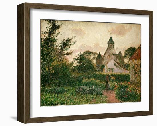 Camille Pissarro / The Church in Knocke, 1894-Camille Pissarro-Framed Giclee Print