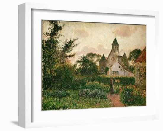 Camille Pissarro / The Church in Knocke, 1894-Camille Pissarro-Framed Giclee Print