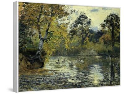 Camille Pissarro、L'ETANG DE MONTFOUCAULT The Pond at Montfoucault; L'Etang De Montfoucault, 1874