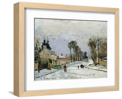 The Versailles Road at Louveciennes, 1869 Giclee Print - Camille