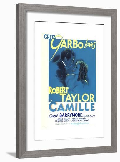 Camille, Robert Taylor, Greta Garbo, 1936-null-Framed Art Print