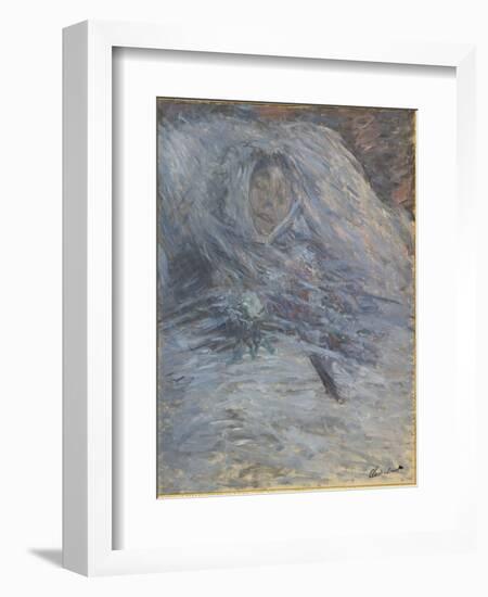 Camille sur son lit de mort-Claude Monet-Framed Giclee Print