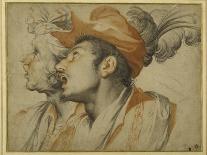 Grotesquerie of Two Fashionably Dressed Men Singing-Camillo Procaccini-Giclee Print