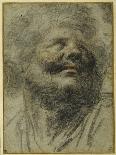 Head of a Bearded Man, Looking Up to the Right-Camillo Procaccini-Framed Premier Image Canvas