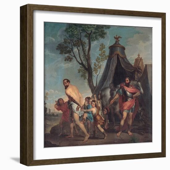 Camillus and the Schoolmaster of Falerii, 1635-1640-Nicolas Poussin-Framed Giclee Print