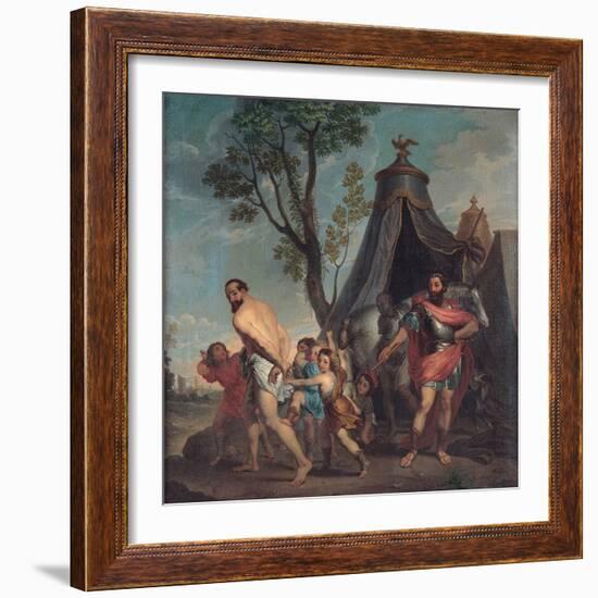 Camillus and the Schoolmaster of Falerii, 1635-1640-Nicolas Poussin-Framed Giclee Print