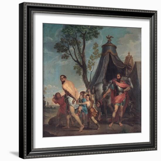 Camillus and the Schoolmaster of Falerii, 1635-1640-Nicolas Poussin-Framed Giclee Print
