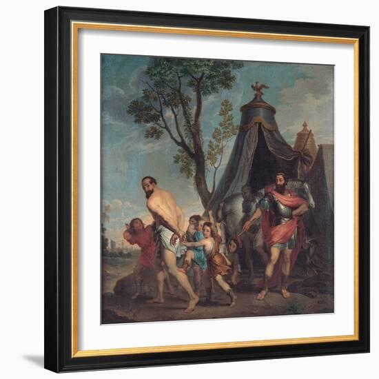 Camillus and the Schoolmaster of Falerii, 1635-1640-Nicolas Poussin-Framed Giclee Print