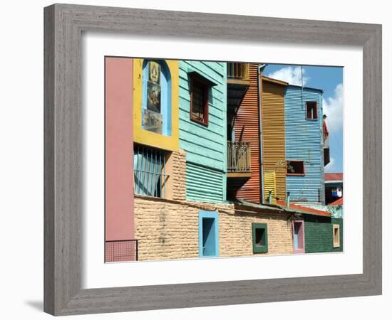 Caminito (Little Street), La Boca, Buenos Aires, Argentina, South America-Ethel Davies-Framed Photographic Print