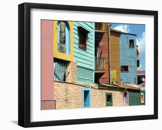 Caminito (Little Street), La Boca, Buenos Aires, Argentina, South America-Ethel Davies-Framed Photographic Print