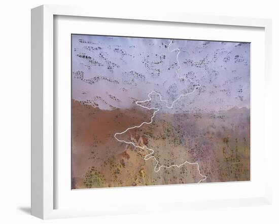 Camino 2, 2019 (Oil on Canvas)-Luke Elwes-Framed Giclee Print