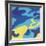 Camouflage, 1987 (Blue, Yellow)-Andy Warhol-Framed Giclee Print