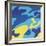 Camouflage, 1987 (Blue, Yellow)-Andy Warhol-Framed Giclee Print