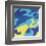 Camouflage, 1987 (blue, yellow)-Andy Warhol-Framed Art Print