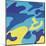 Camouflage, 1987 (blue, yellow)-Andy Warhol-Mounted Art Print