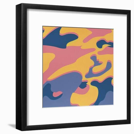 Camouflage, 1987 (Pink, Purple, Orange)-Andy Warhol-Framed Art Print