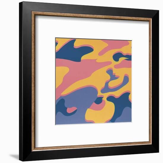 Camouflage, 1987 (pink, purple, orange)-Andy Warhol-Framed Art Print