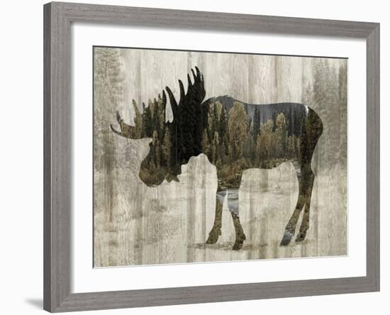 Camouflage Animals - Moose-Tania Bello-Framed Giclee Print