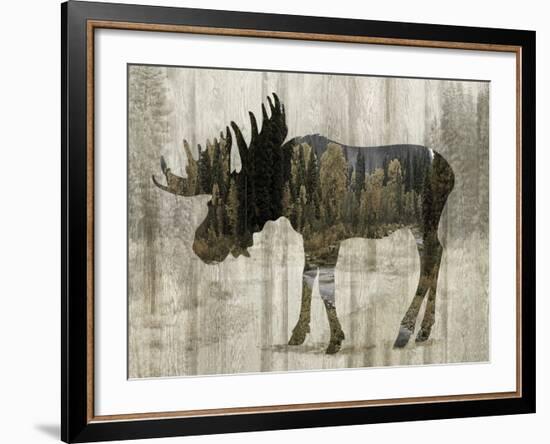 Camouflage Animals - Moose-Tania Bello-Framed Giclee Print