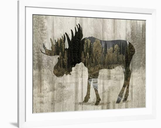 Camouflage Animals - Moose-Tania Bello-Framed Giclee Print