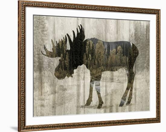 Camouflage Animals - Moose-Tania Bello-Framed Giclee Print