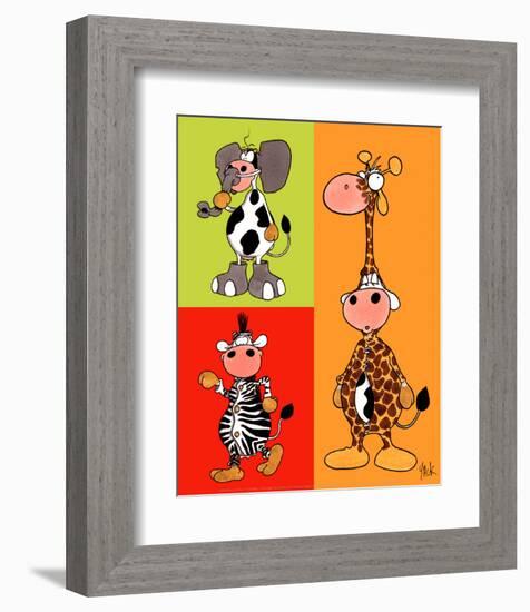 Camouflage-Yack-Framed Art Print