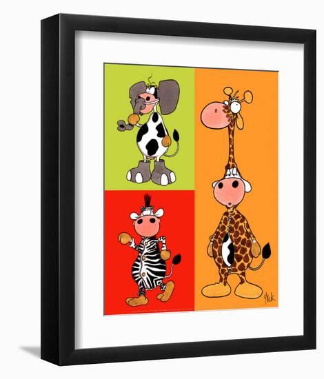 Camouflage-Yack-Framed Art Print