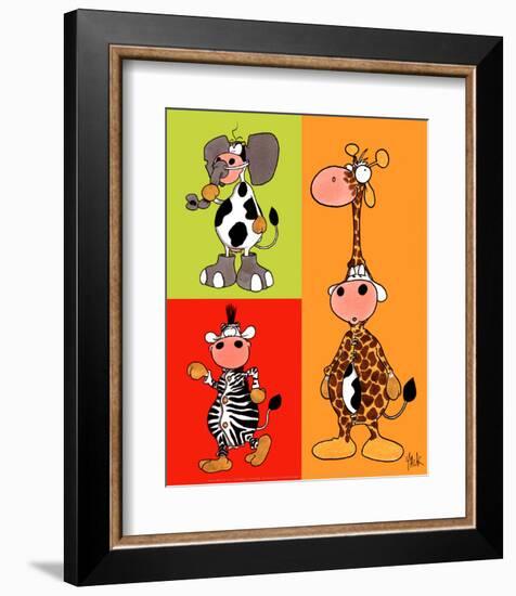 Camouflage-Yack-Framed Art Print